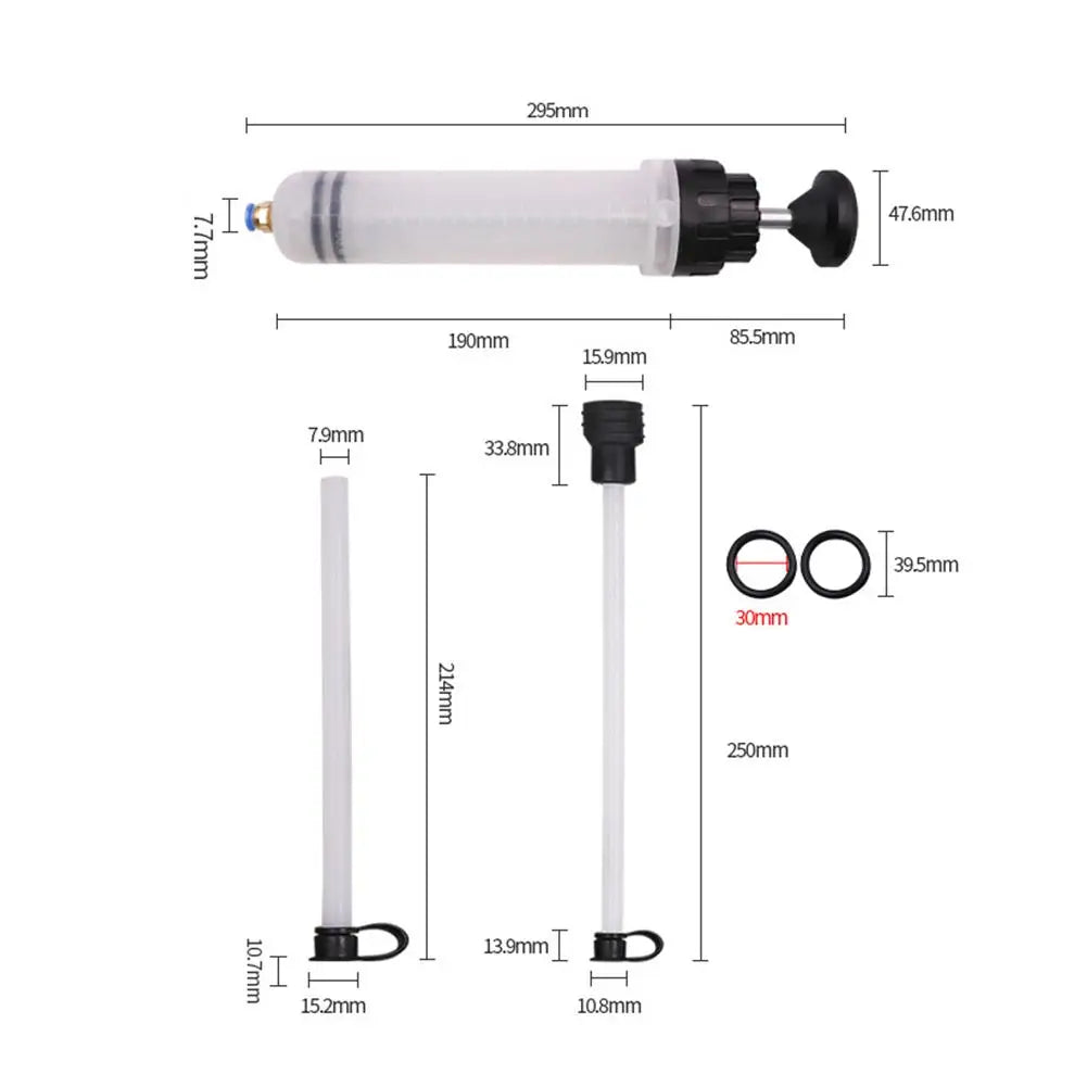 0.5L OilFluid Extractor Filling Oil Change Syringe Bottle Transfer Automotive Fuel Extraction Pump Hand Tool Oil Extractor Pump