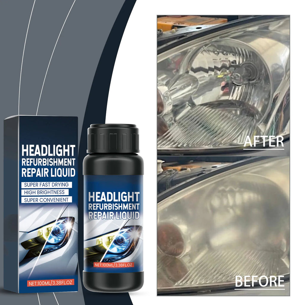 100ML Auto Headlight Cleaning Agent Car Light Care Dust And Stain Removal Repair Fluid Polishing Refurbishment Cleaner