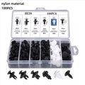 100PCS Auto Fastener Clips Kit - Multi-Size Retainers for Car Fender, Bumper, Door & Panel Trim