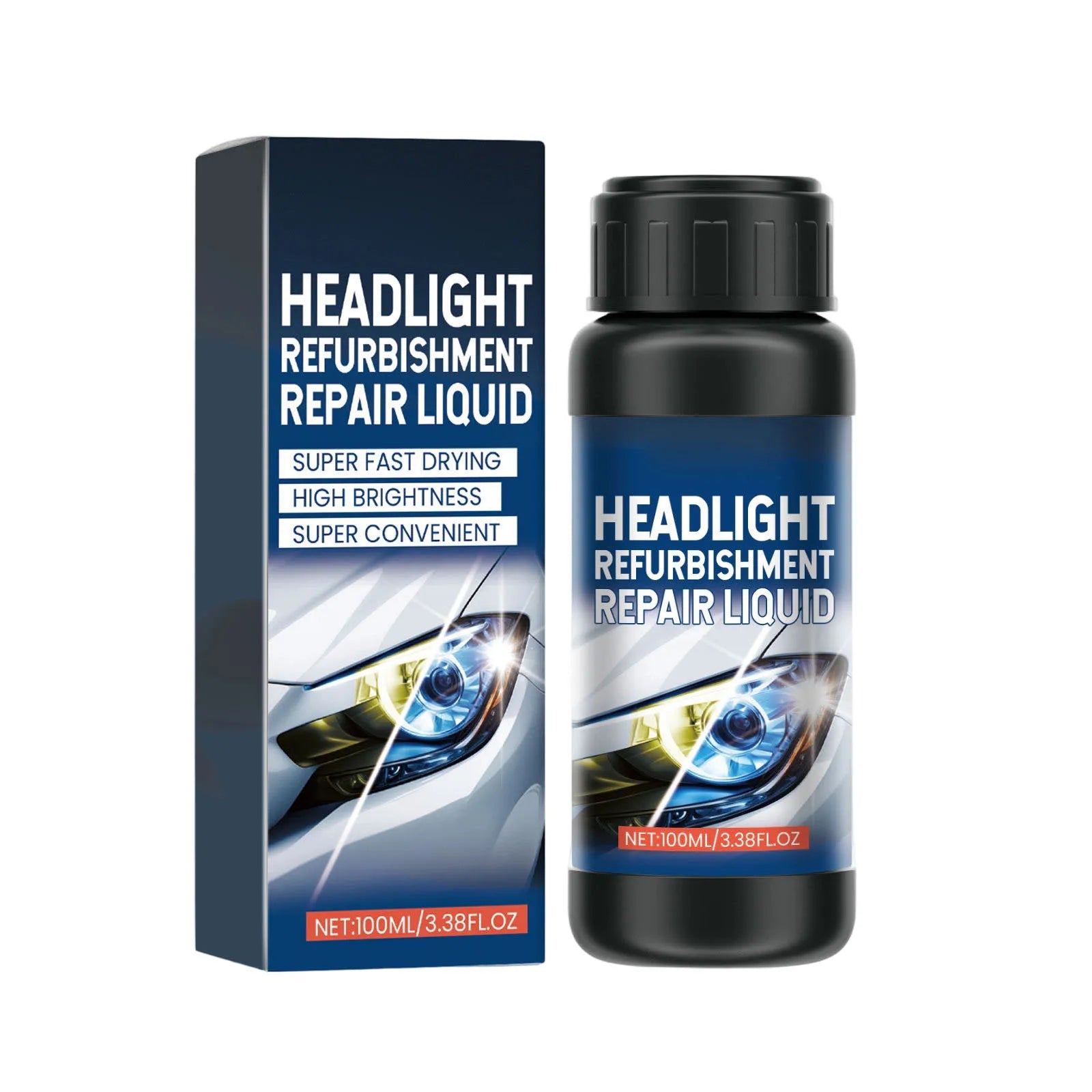 100ML Auto Headlight Cleaning Agent Car Light Care Dust And Stain Removal Repair Fluid Polishing Refurbishment Cleaner