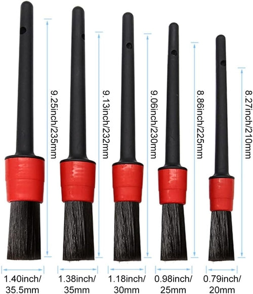 Auto Detailing Brush Set (5 pcs)