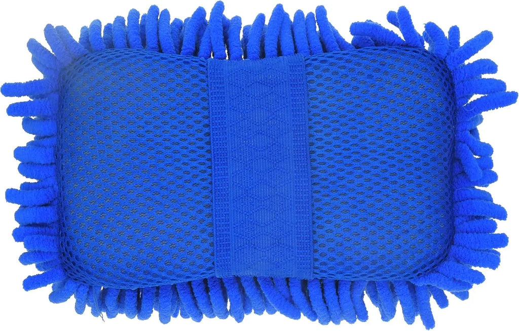 1PC Microfiber Car Wash Sponge - Non-Scratch Two-Sided Chenille Mitt for Cars, Trucks, SUVs, Boats, RVs